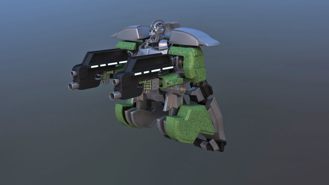 Jetpack Battle Robot 3D model_24