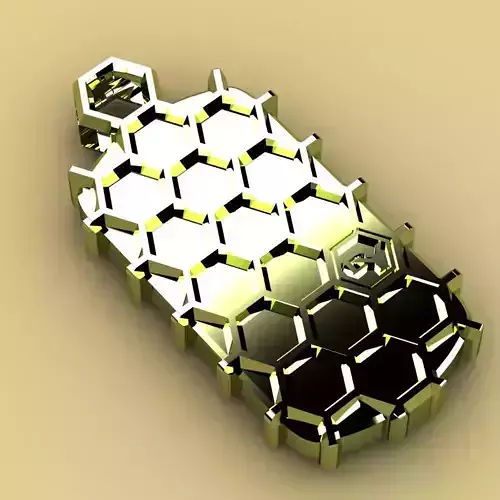 David Yurman Honey Comb Tag 3D print model