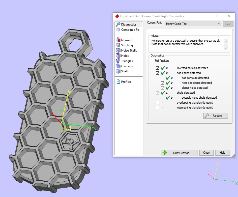 David Yurman Honey Comb Tag 3D print model_15