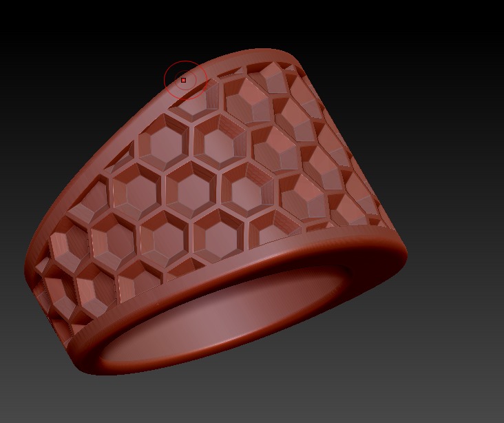 David Yurman Honey Comb Ring 3D print model_12