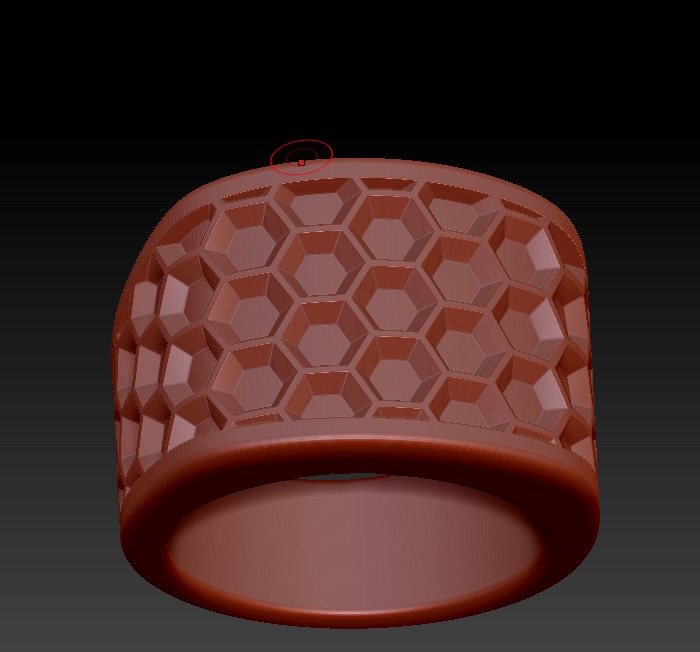 David Yurman Honey Comb Ring 3D print model_11