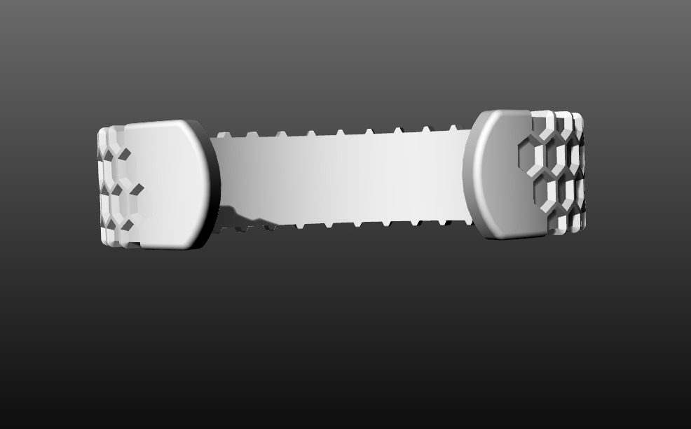 David Yurman Honey Comb Cuff 3D print model_6