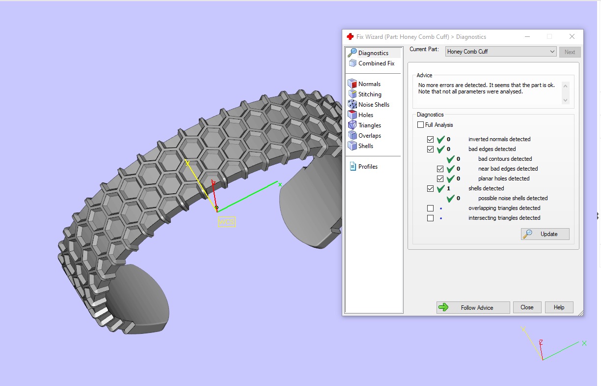 David Yurman Honey Comb Cuff 3D print model_10