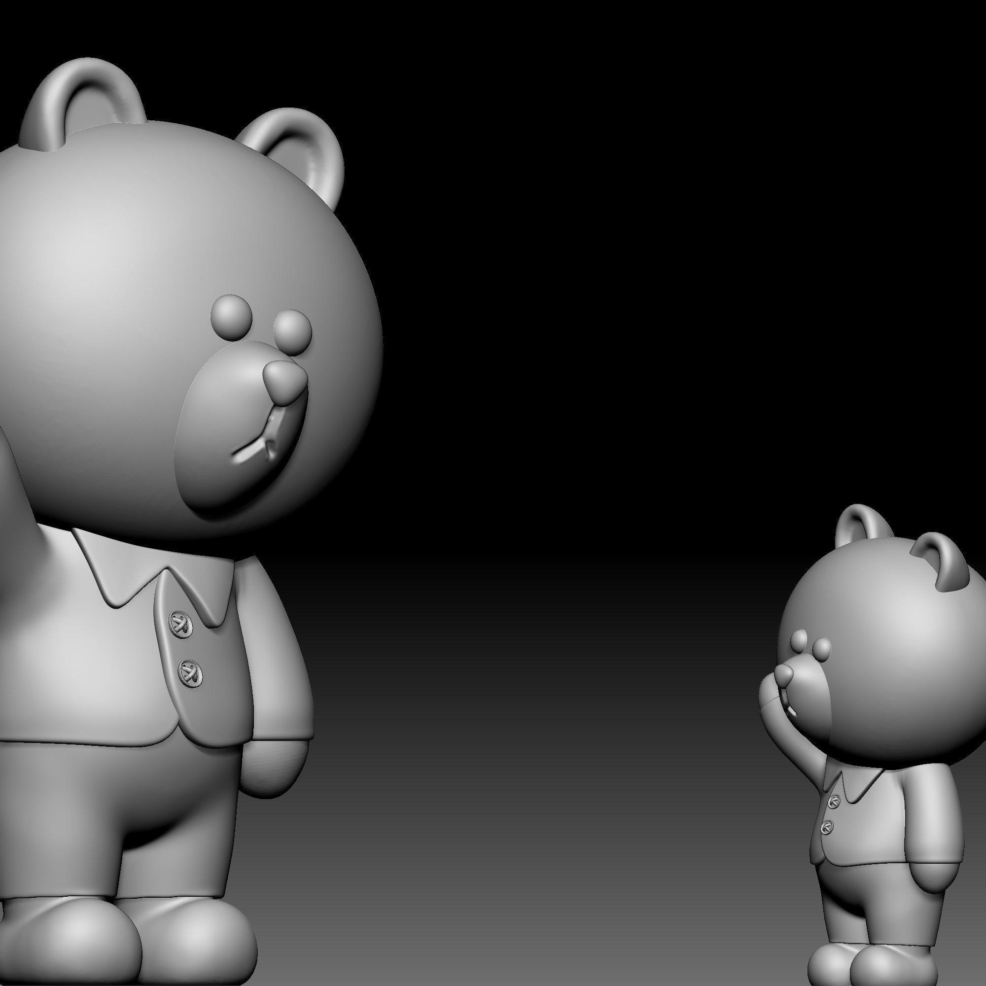 Teddy Bear - 010 3D print model_2