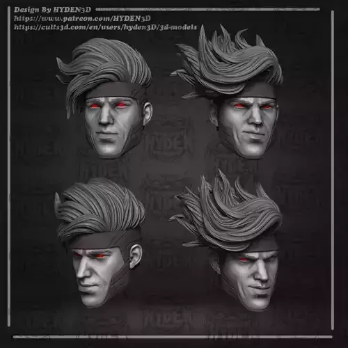 gambit heads 3D print model