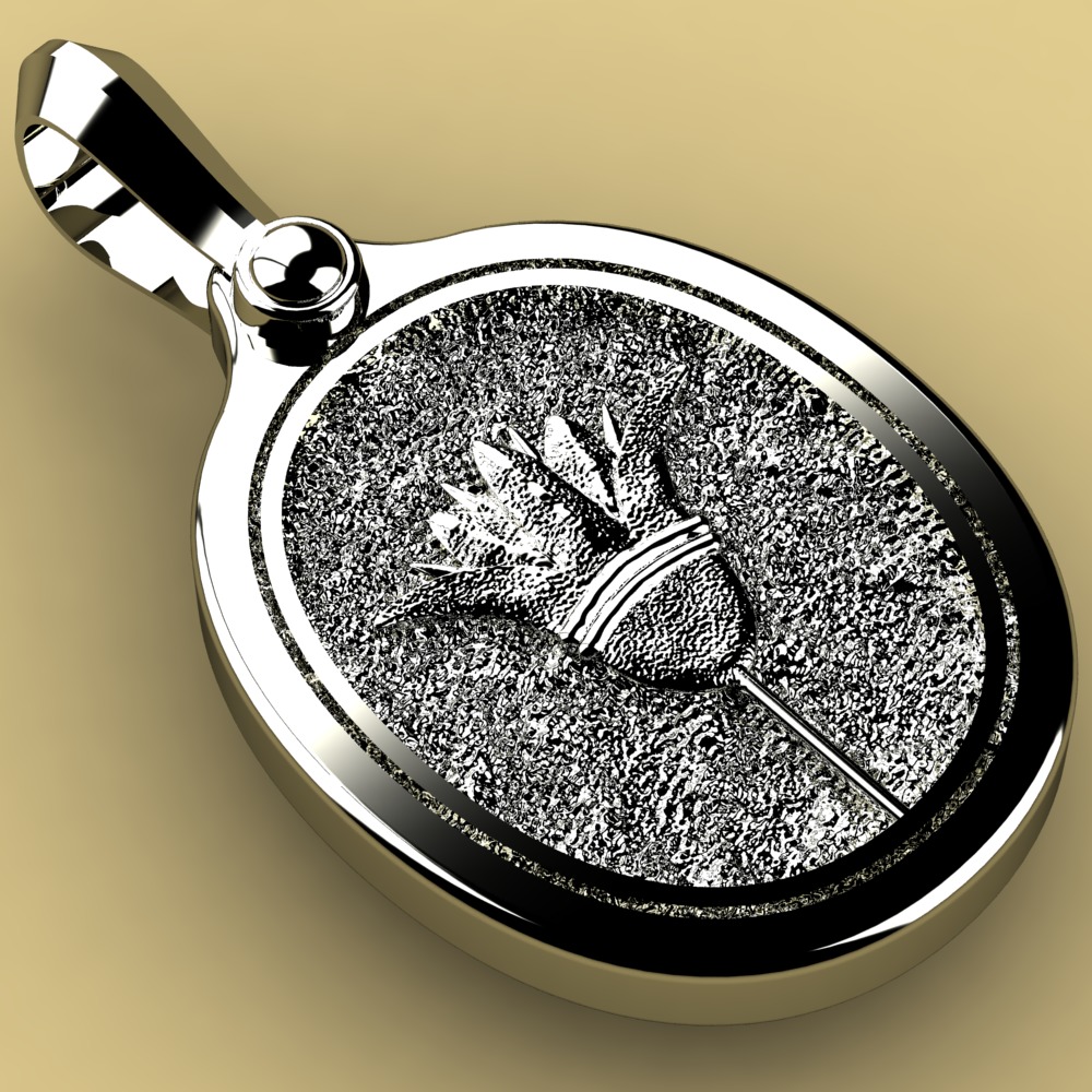 David Yurman Scarab Signet Pendant 3D print model_2