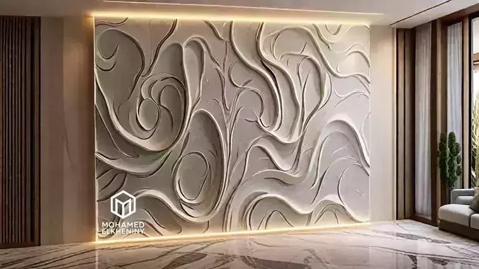 decor set wall panel wall relief mural CNC 51