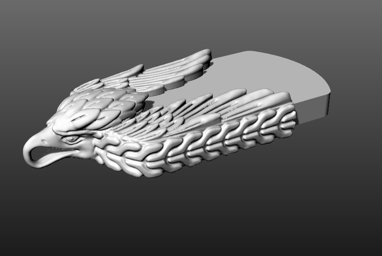 David Yurman Eagle pendant 3D print model_6