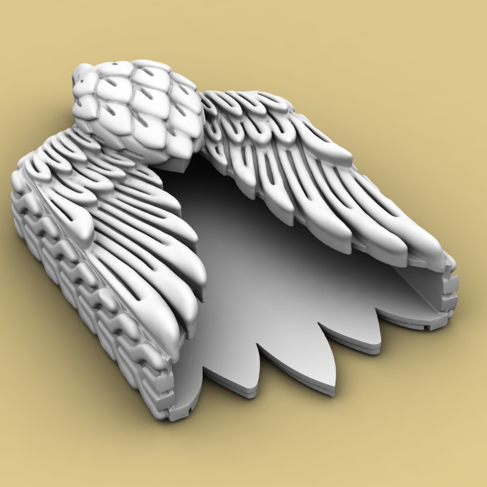 David Yurman Eagle pendant 3D print model_5