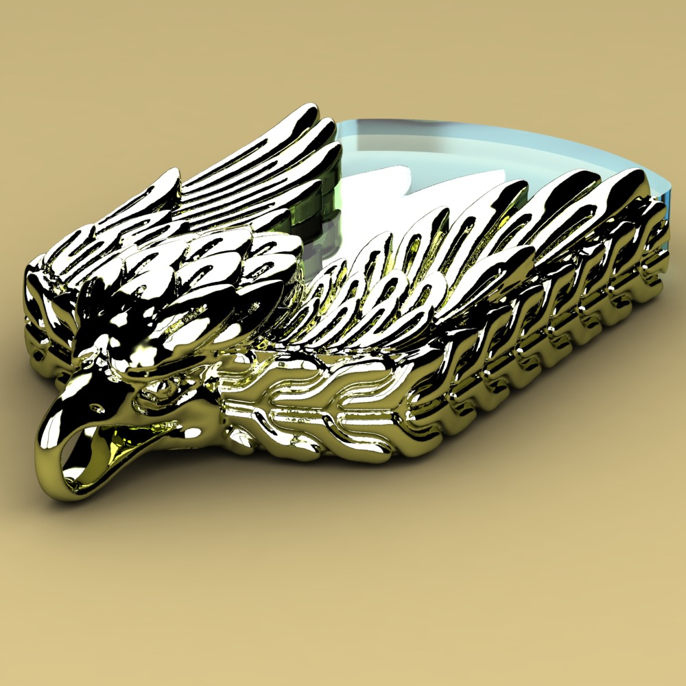 David Yurman Eagle pendant 3D print model_1