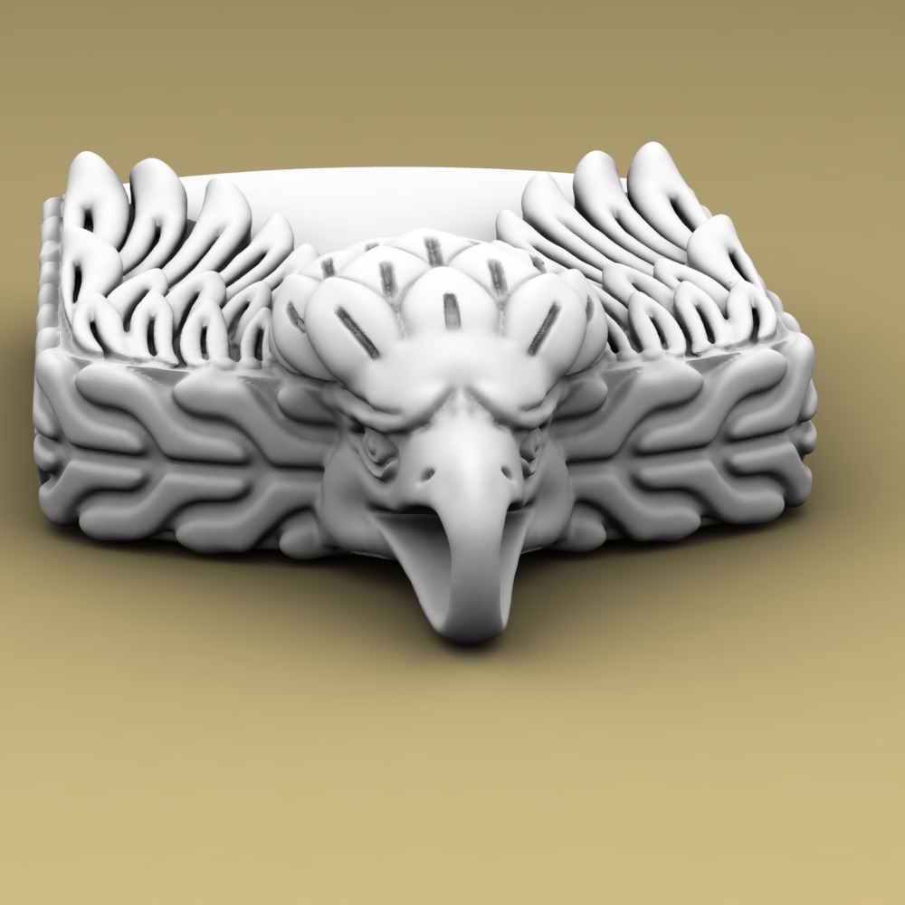 David Yurman Eagle pendant 3D print model_4