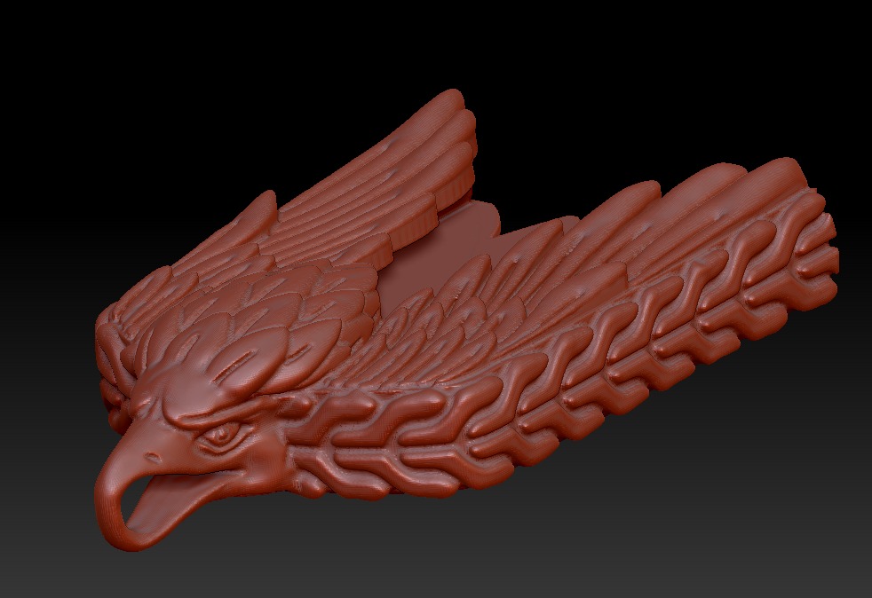 David Yurman Eagle pendant 3D print model_11