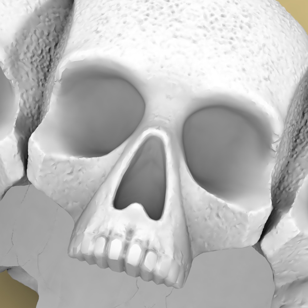 David Yurman Memento Mori Skull Band Ring 3D print model_4