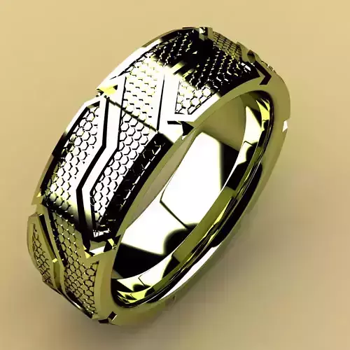 David Yurman CableCuff Ring 3D print model