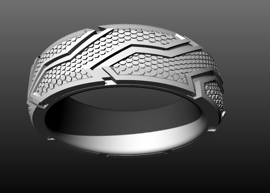 David Yurman CableCuff Ring 3D print model_6