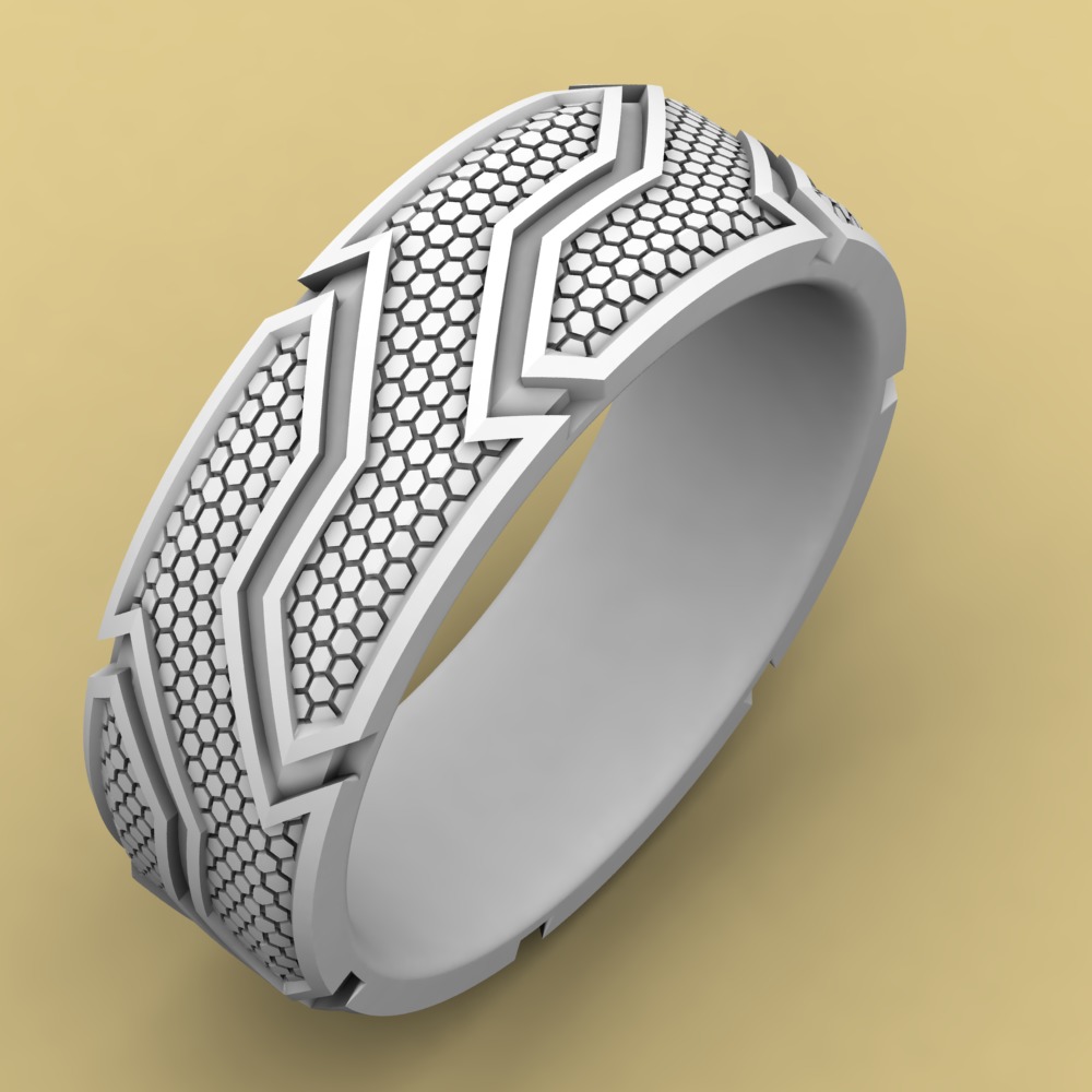 David Yurman CableCuff Ring 3D print model_1