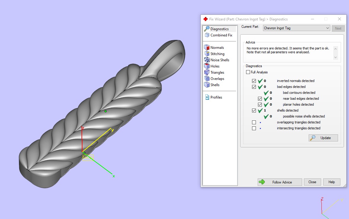 David Yurman Chevron Ingot Tag 3D print model_12