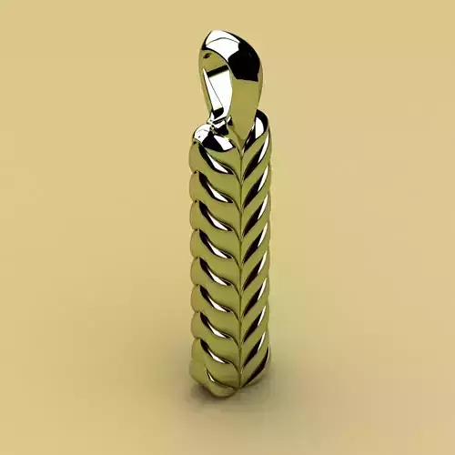 David Yurman Chevron Ingot Tag 3D print model