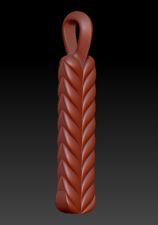 David Yurman Chevron Ingot Tag 3D print model_11