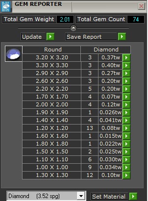 Ribbon Diamonds Ring  3D print model_2