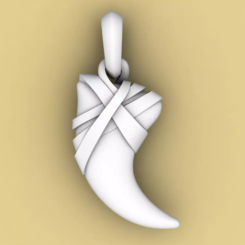 David Yurman Cairo Wrap Claw Amulet 3D print model_0