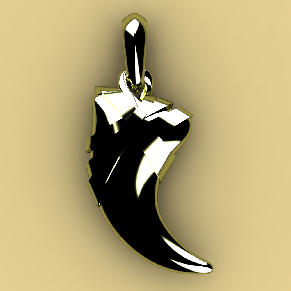 David Yurman Cairo Wrap Claw Amulet 3D print model_7