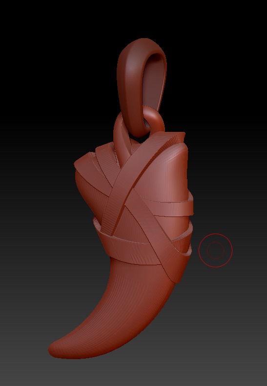 David Yurman Cairo Wrap Claw Amulet 3D print model_15