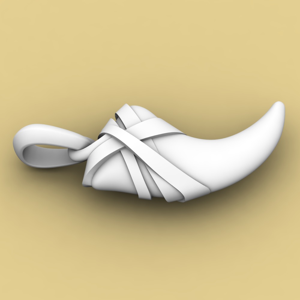 David Yurman Cairo Wrap Claw Amulet 3D print model_2