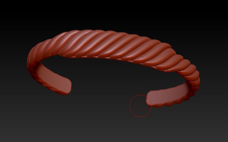 David Yurman Sculpted Cable Contour Bracelet 3D print model_10