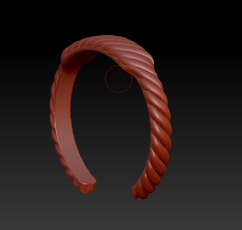 David Yurman Sculpted Cable Contour Bracelet 3D print model_9