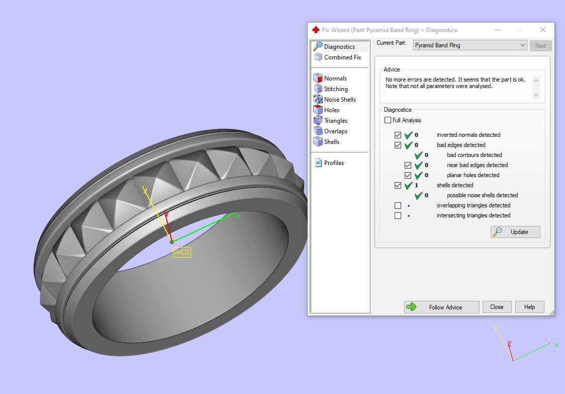 David Yurman Pyramid Band Ring 3D print model_5