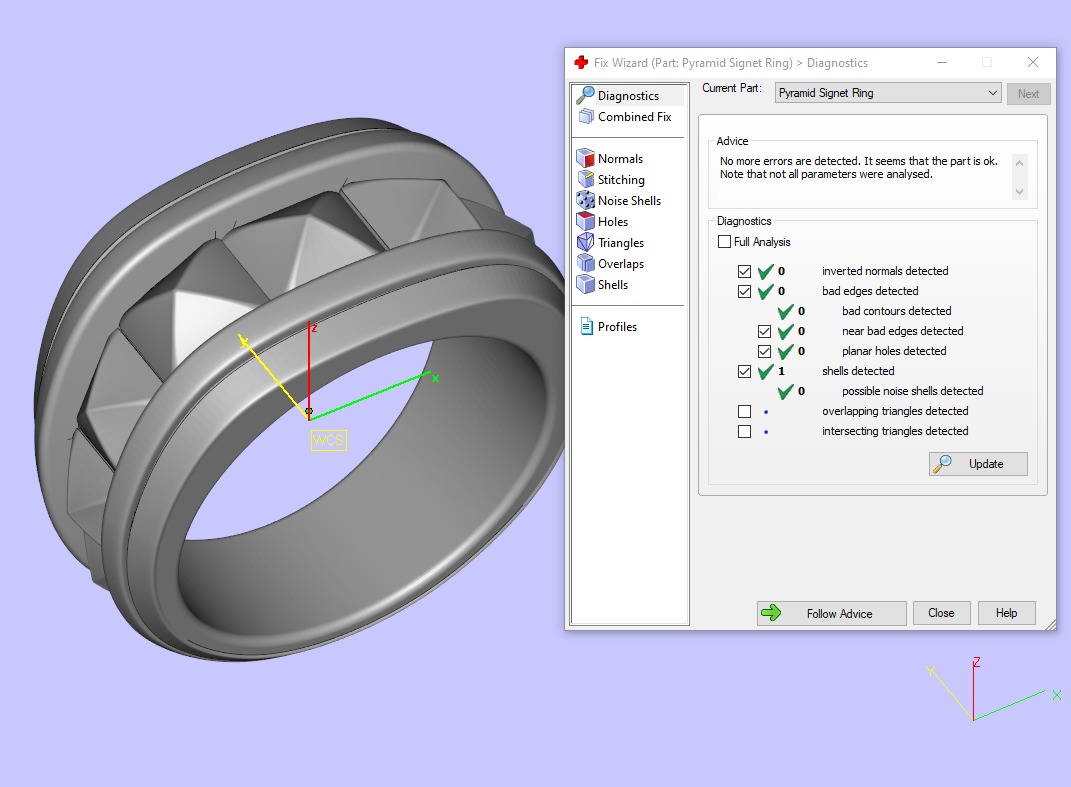 David Yurman Pyramid Signet Ring 3D print model_10