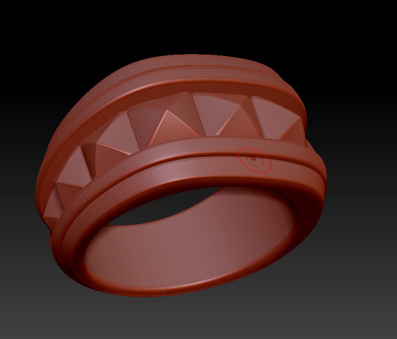 David Yurman Pyramid Signet Ring 3D print model_9