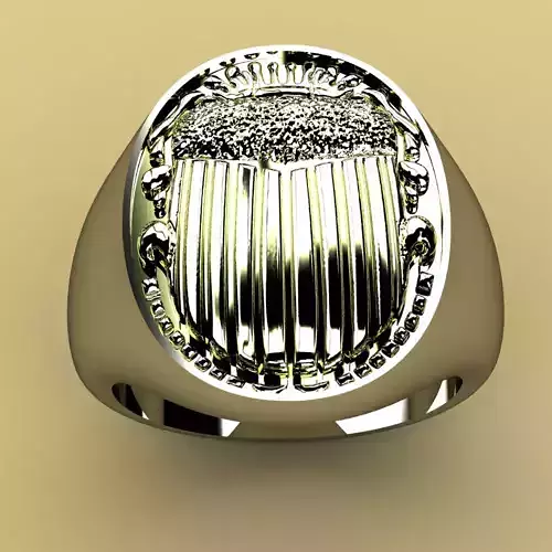 David Yurman Scarab Signet Ring 3D print model