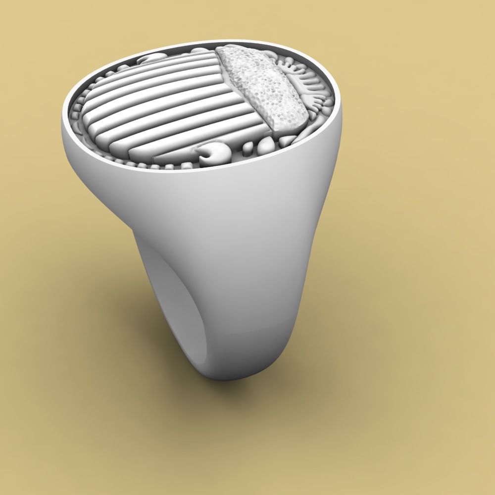 David Yurman Scarab Signet Ring 3D print model_5