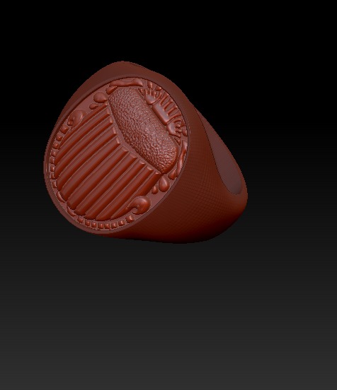 David Yurman Scarab Signet Ring 3D print model_11
