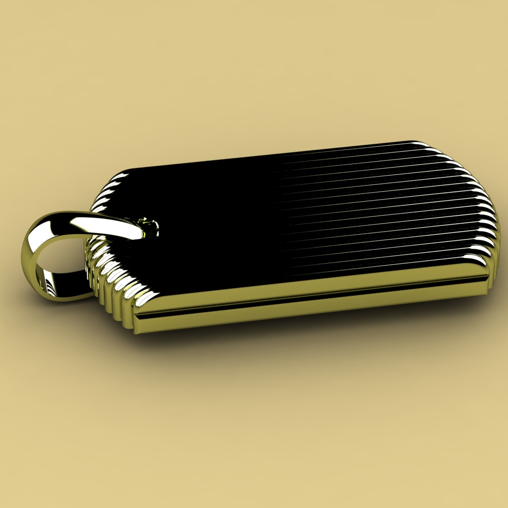 David Yurman Royal Cord Tag 3D print model_2