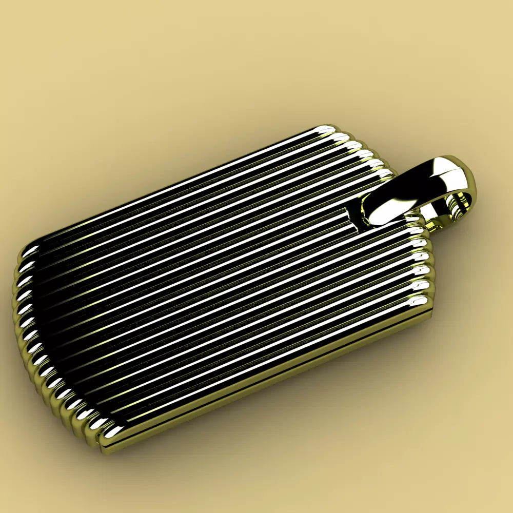 David Yurman Royal Cord Tag 3D print model_0
