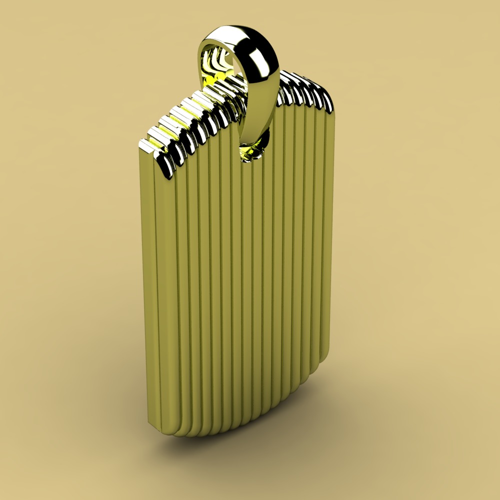 David Yurman Royal Cord Tag 3D print model_1