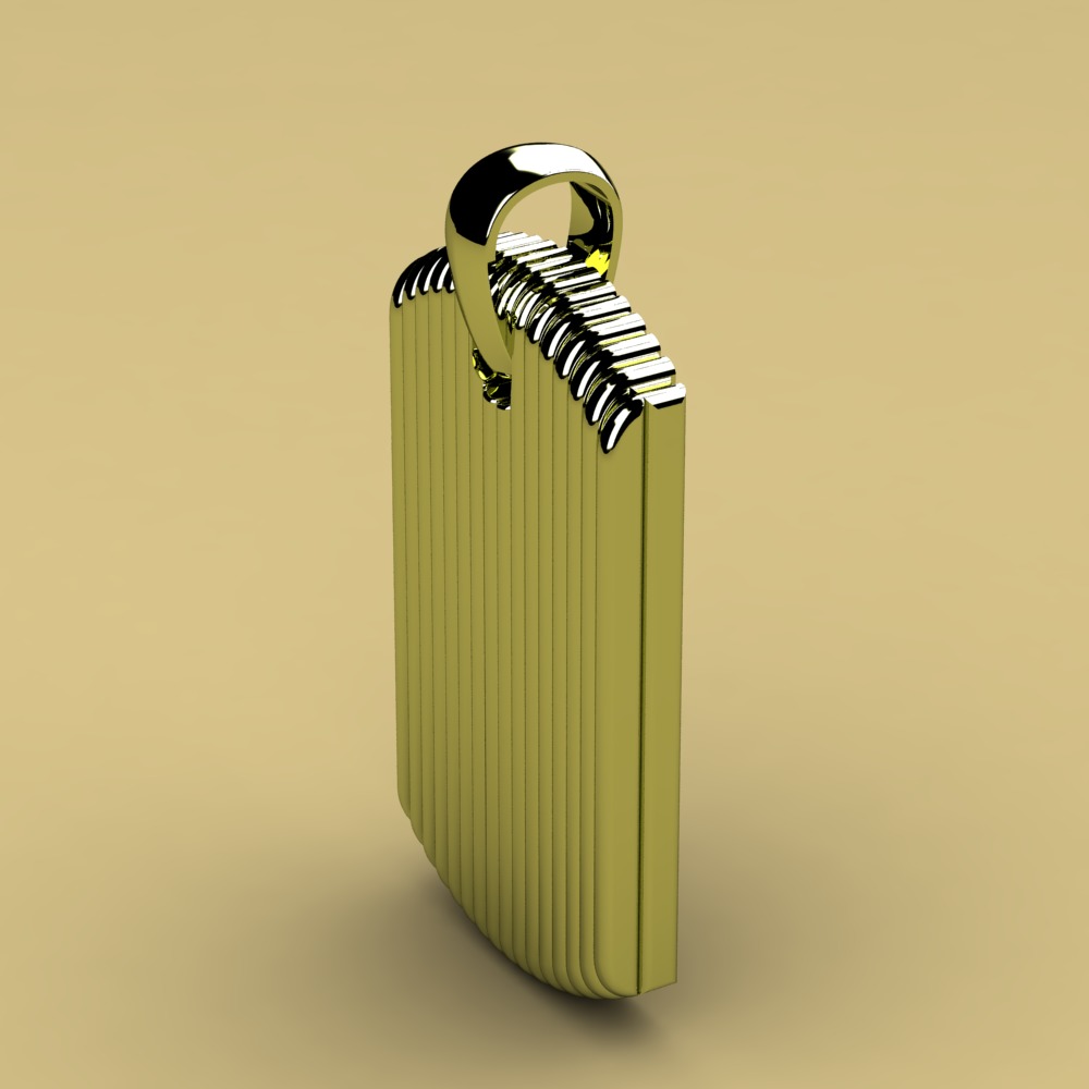 David Yurman Royal Cord Tag 3D print model_3