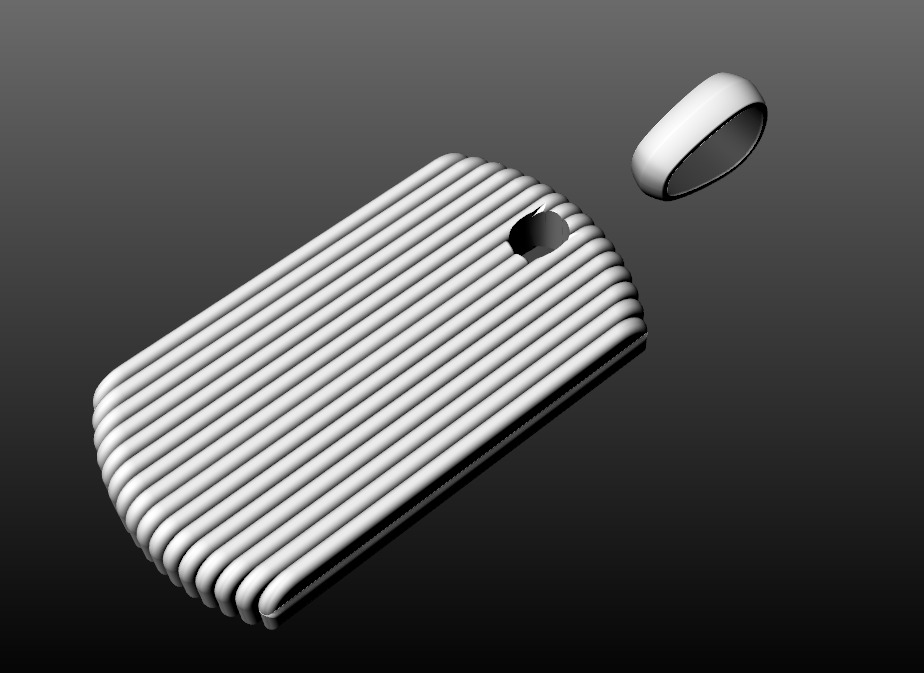 David Yurman Royal Cord Tag 3D print model_10