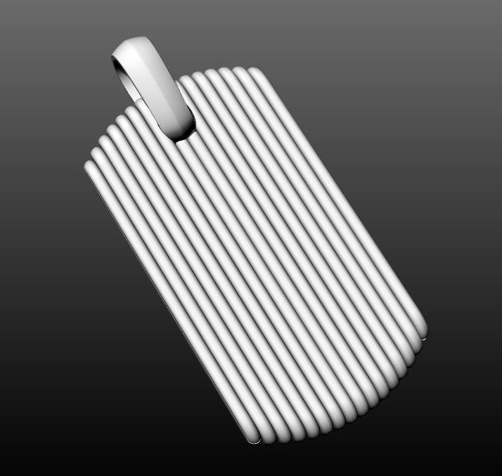 David Yurman Royal Cord Tag 3D print model_9