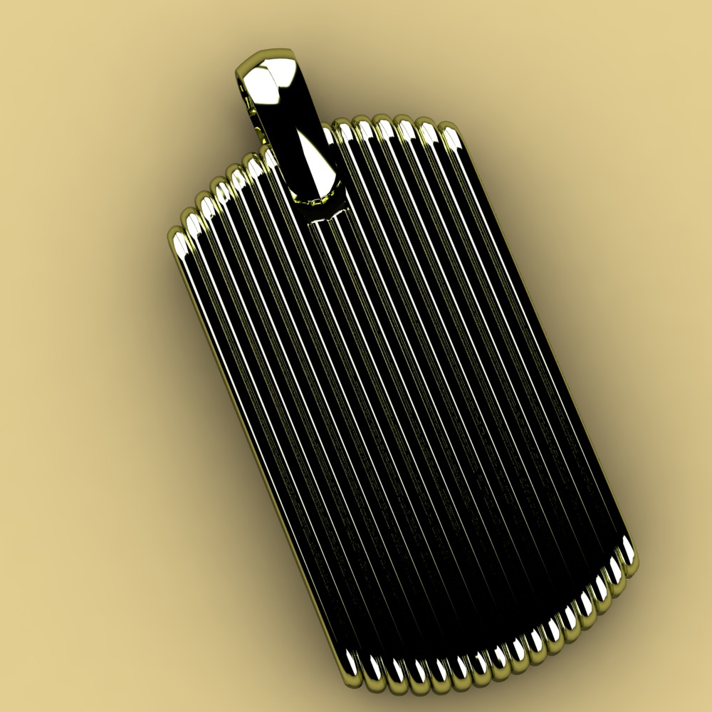David Yurman Royal Cord Tag 3D print model_4