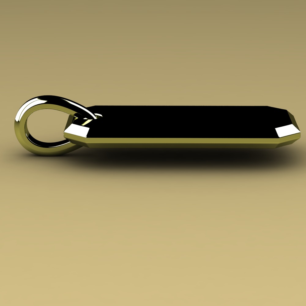 David Yurman Roman Elongated Pendant 3D print model_3