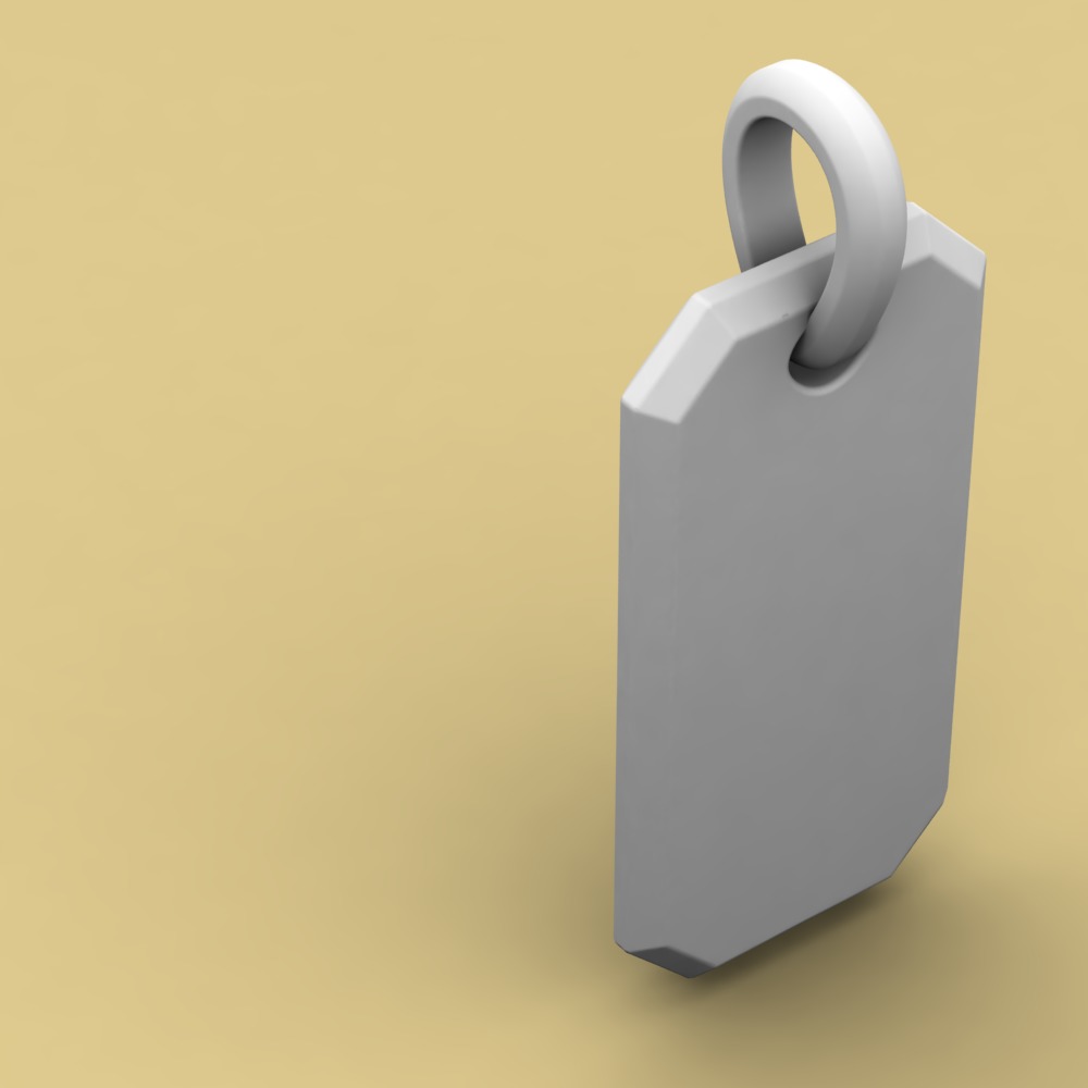 David Yurman Roman Elongated Pendant 3D print model_7