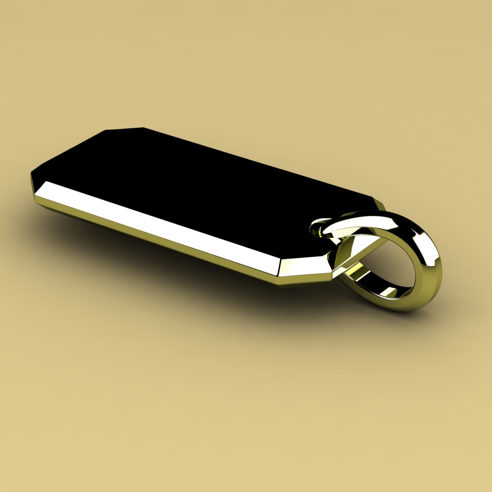 David Yurman Roman Elongated Pendant 3D print model_4