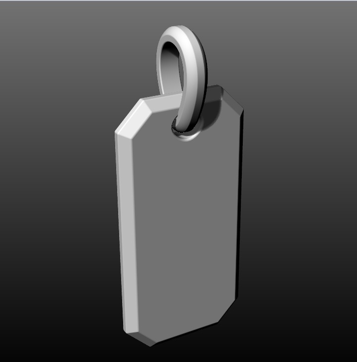 David Yurman Roman Elongated Pendant 3D print model_11