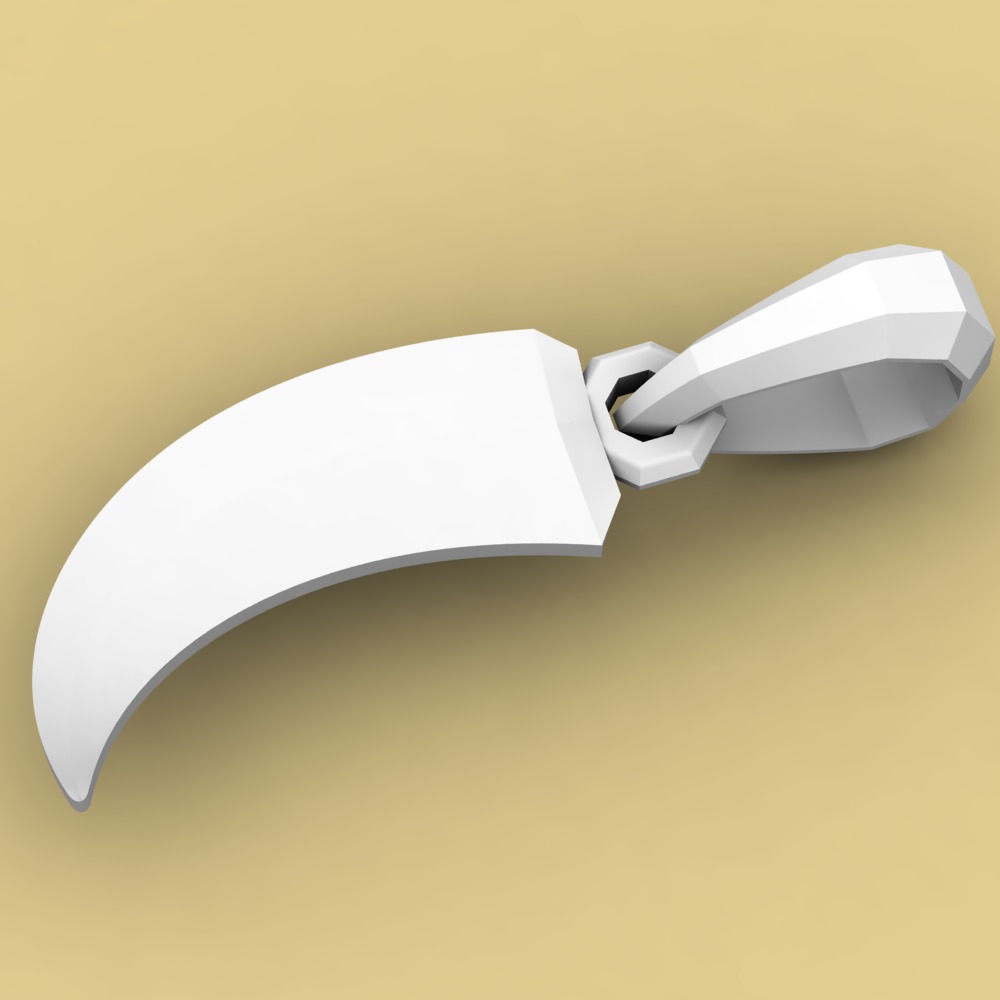 David Yurman Roman Claw Pendant 3D print model_4