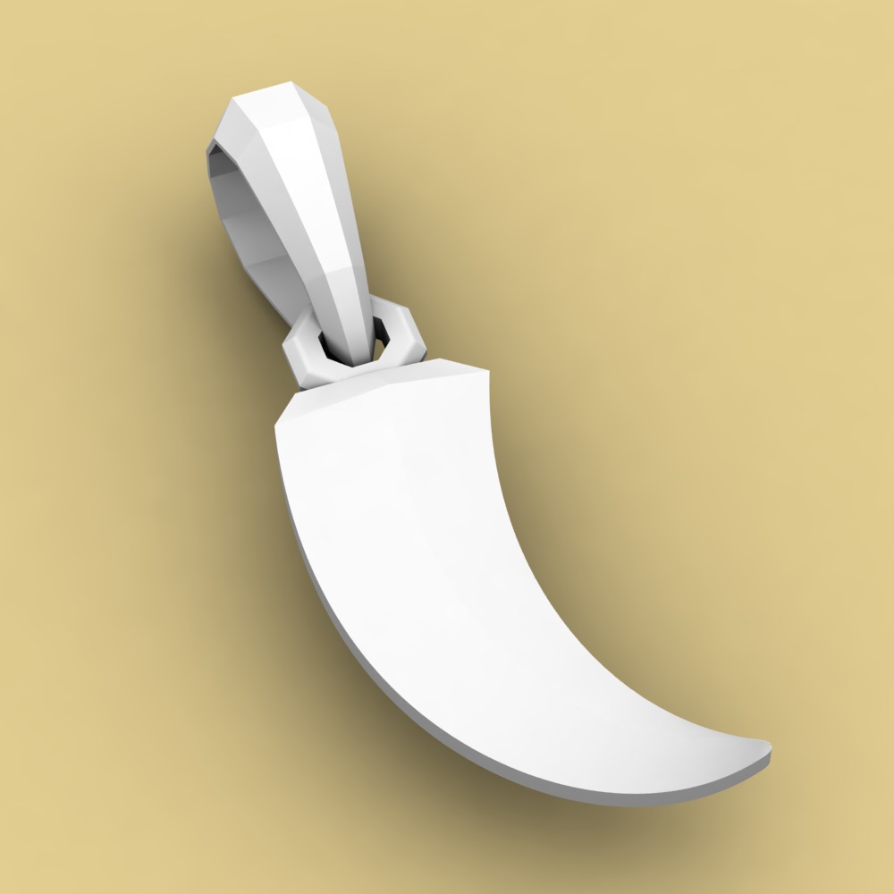 David Yurman Roman Claw Pendant 3D print model_5