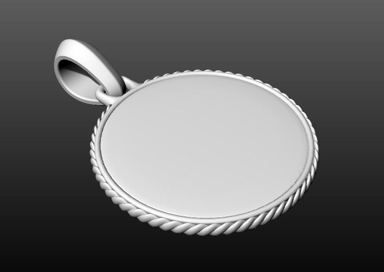 David Yurman Martime Compass Amulet 3D print model_13